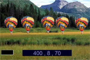 Play a Free Game of Place Value - Mountains hot air balloons