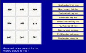 Mystery Picture Place Value Game