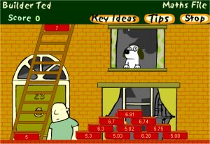 Builder Ted Decimal Game