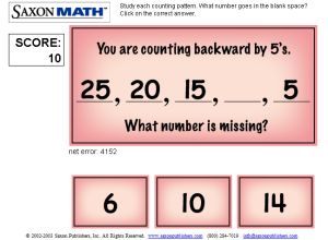 Skip Counting back and forth game