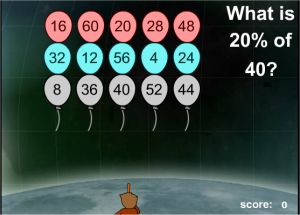 Fun Interactive Percentage Game - Balloon Invaders