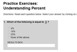 Percentage Exercises and Practice