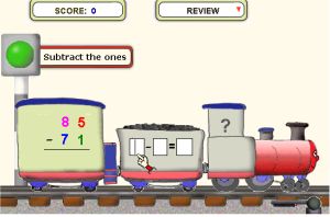 Subtraction Step By Step Exercise Train Game - Subtraction Wihtout Regrouping