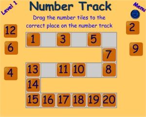 Ordering Number Track Game
