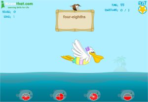 Fish and Pelican Fraction Game