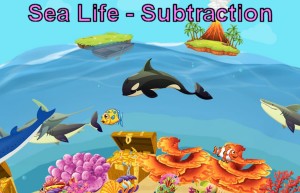 Sea Life Subtraction Game
