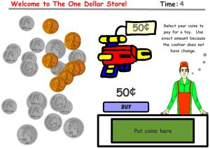 Money Games Online - Peter Pig's Money Counter