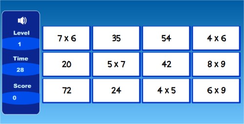 Multiplication Table Games Free Online