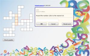 Math Crossword Puzzle Online - Rounding To The Nearest 10